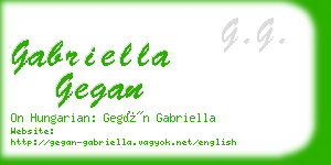 gabriella gegan business card